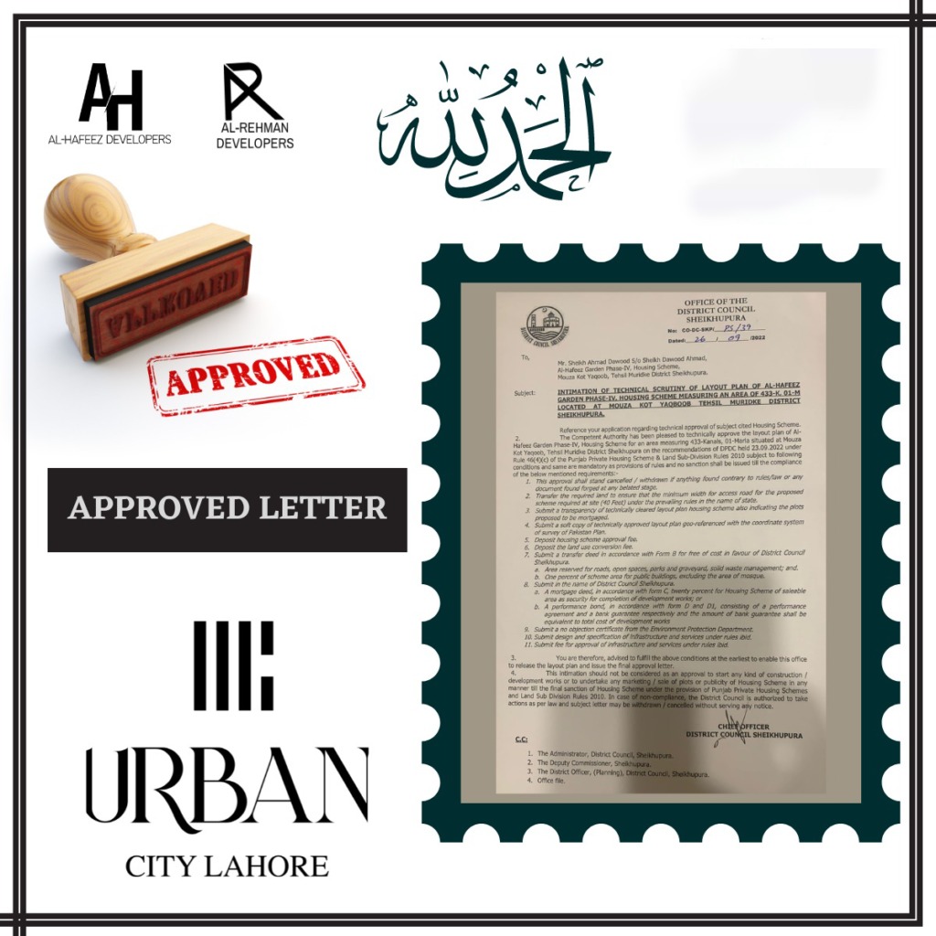 urban city lahore lda approval